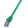 LogiLink PrimeLine Cat6a 10G S/FTP PIMF RJ45 ielāpu kabelis 0,5 m zaļš LSZH (CQ3025S)