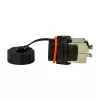 LogiLink Professional Cat.6A STP Keystone Jack RJ45, IP68 Industriāls Āra, Bez Instrumentiem, Cinka Liešanas, Melns