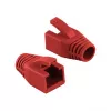 LogiLink Professional Modular RJ45 spraudņa kabeļa aizsarguzmava 8 mm sarkana – 50 gab.