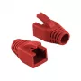 LogiLink Professional Modular RJ45 spraudņa kabeļa aizsarguzmava 8 mm sarkana – 50 gab.