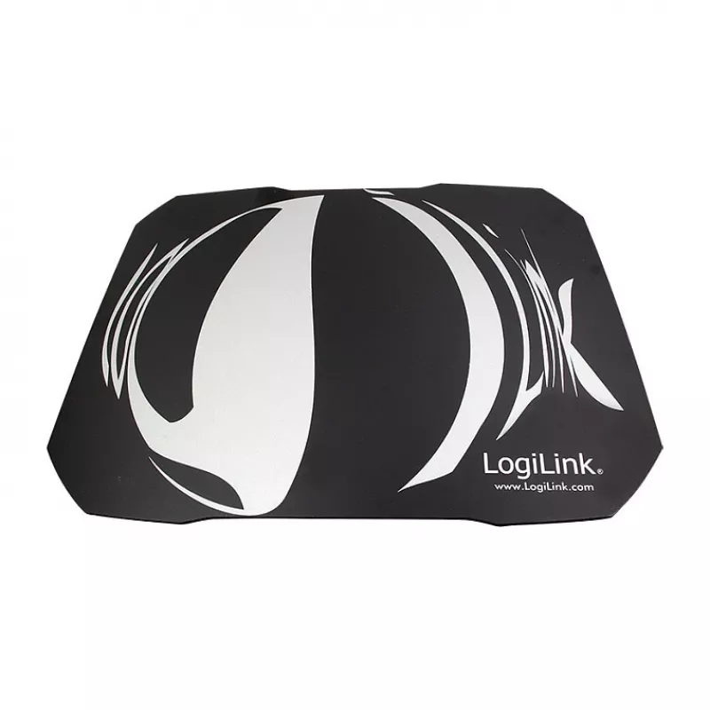 LogiLink Q1 Mate spēļu peles paliktnis XL – mikroausts audums, neslīdoša gumijas pamatne, sašūtas malas, melns galda paklājiņš