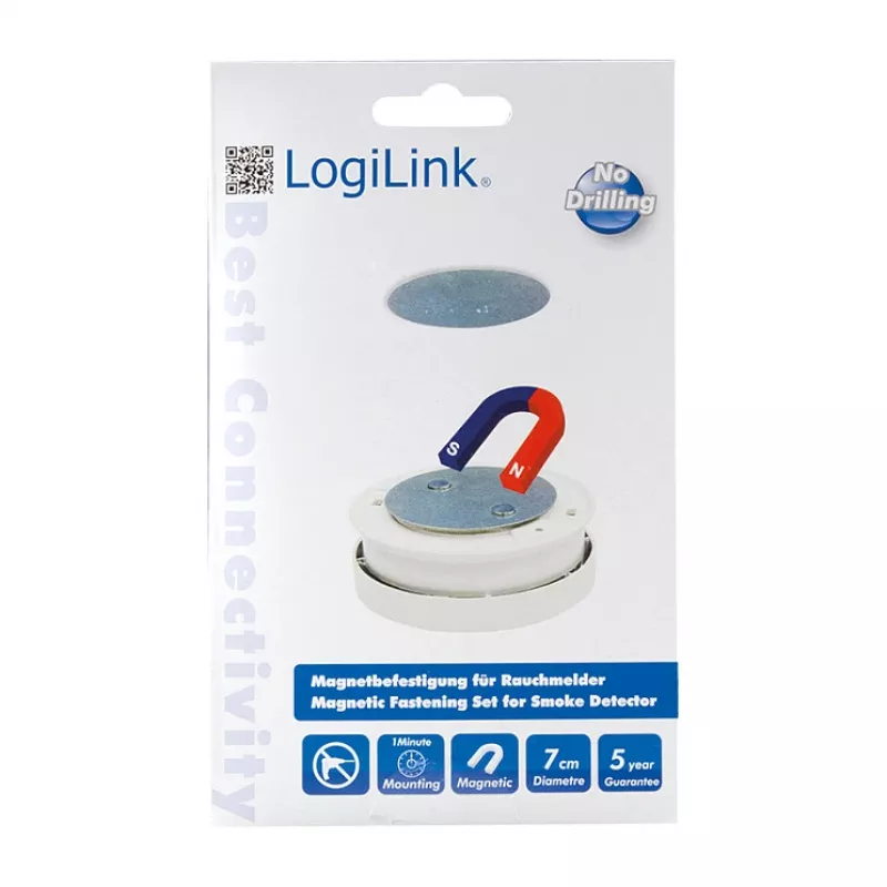 LogiLink SC0005 Magnētisks dūmu detektora montāžas komplekts
