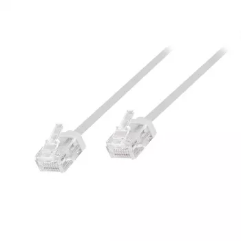 LogiLink slaids īpaši elastīgs savienojuma kabelis, Cat. 6A, U/UTP, 0,15 m, balts, 10 gab. iepakojums (CQ3001U)