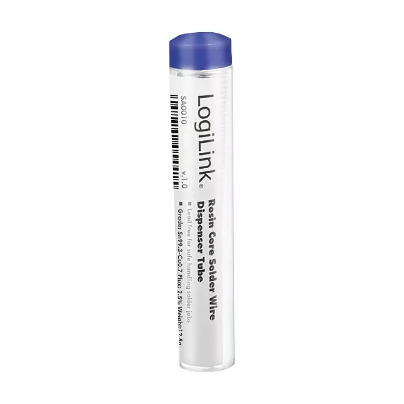LogiLink Lodēšanas stieple, bez svina, Sn99.3Cu0.7, 1 mm, 12.5 g dozatora kastīte