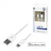 Logilink UA0199 Lightning kabelis, MFi sertificēts, USB-A uz Lightning 8-pin, balts, 1m (ātra uzlāde un sinhronizācija)