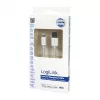 Logilink UA0199 Lightning kabelis, MFi sertificēts, USB-A uz Lightning 8-pin, balts, 1m (ātra uzlāde un sinhronizācija)