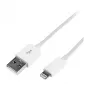 Logilink UA0199 Lightning kabelis, MFi sertificēts, USB-A uz Lightning 8-pin, balts, 1m (ātra uzlāde un sinhronizācija)