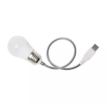 Logilink UA0220 USB LED Desktop Light with Gooseneck, White Light, Black