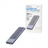 LogiLink UA0435 USB 3.2 Gen 2x2 SSD korpuss, M.2 NVMe/SATA, USB-C, 20 Gbps, pelēks