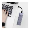 LogiLink UA0435 USB 3.2 Gen 2x2 SSD korpuss, M.2 NVMe/SATA, USB-C, 20 Gbps, pelēks