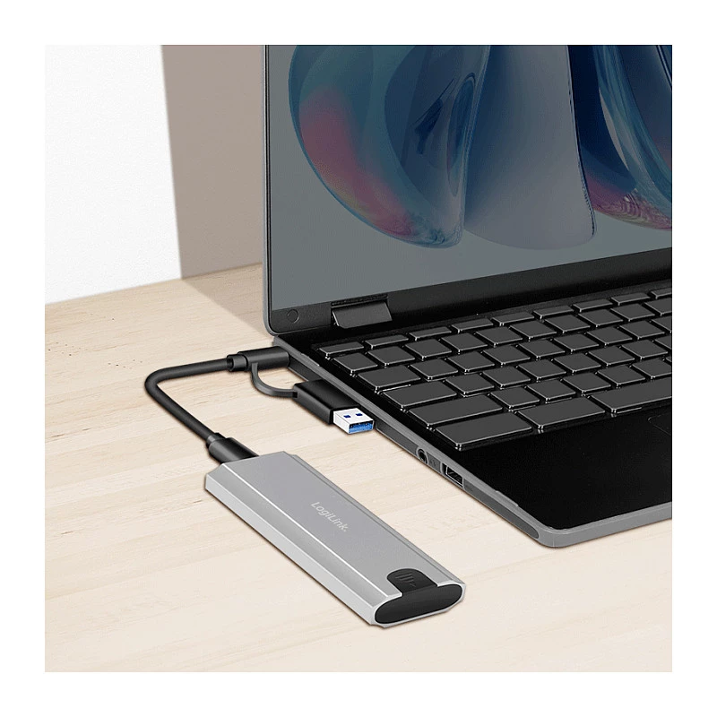 LogiLink UA0439 USB 3.2 Gen 2 SSD korpuss USB-C uz PCIe NVMe