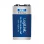 LogiLink Ultra Power sārma 9V baterija, 1 gab. blisterī