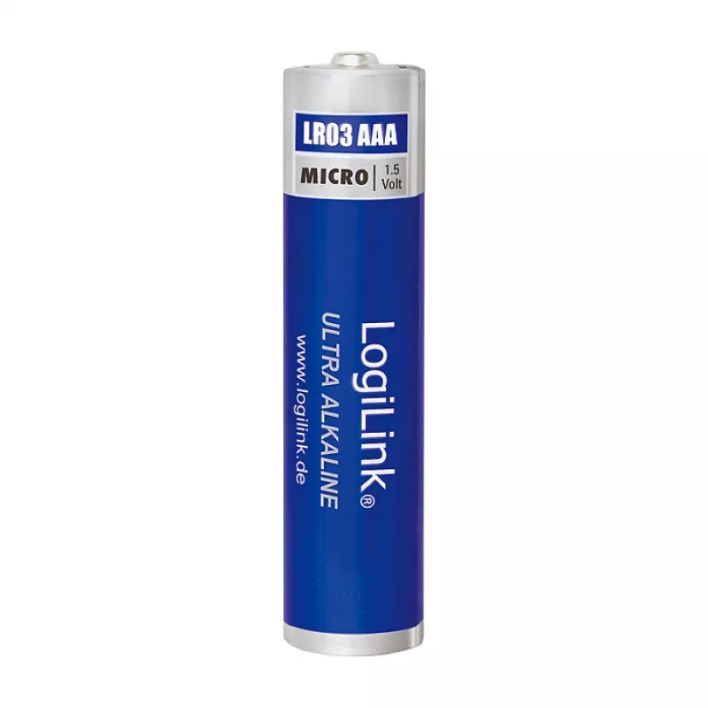 LogiLink Ultra Power sārma AAA baterijas, 8 gab., 1.5V, ilgstoša jauda, bez dzīvsudraba
