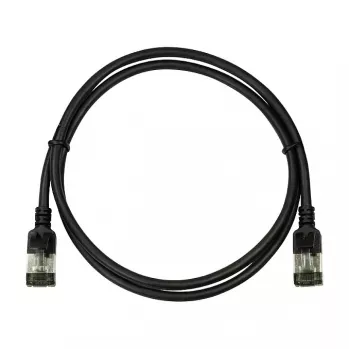 LogiLink Ultraflex SlimLine Cat6a S/FTP ielāpu kabelis, 2m, melns (CQ9053S)