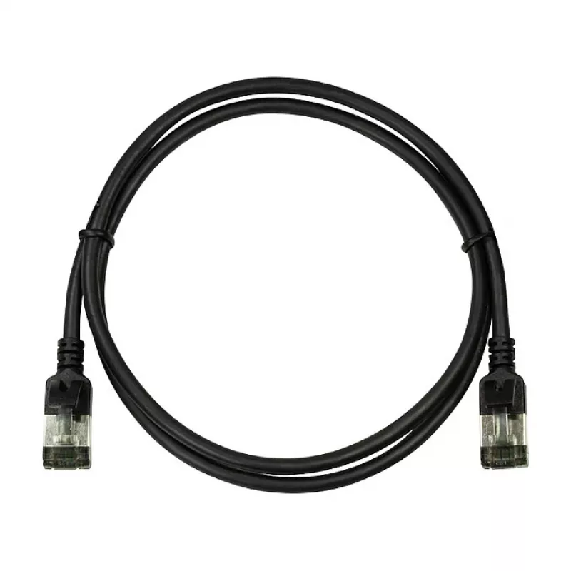 LogiLink Ultraflex SlimLine Cat6a S/FTP ielāpu kabelis, 2m, melns (CQ9053S)