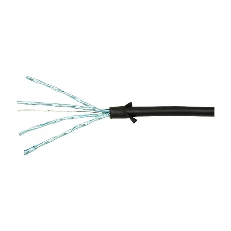 LogiLink Ultraflex SlimLine Cat6a S/FTP ielāpu kabelis, 2m, melns (CQ9053S)