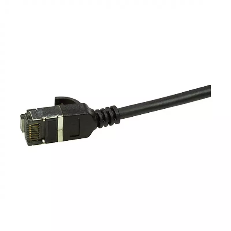 LogiLink Ultraflex SlimLine Cat6a S/FTP ielāpu kabelis, 2m, melns (CQ9053S)