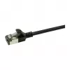 LogiLink Ultraflex SlimLine Cat6a S/FTP ielāpu kabelis, 2m, melns (CQ9053S)