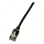 LogiLink Ultraflex SlimLine Cat6a S/FTP ielāpu kabelis, 2m, melns (CQ9053S)