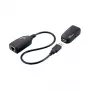 LOGILINK USB 2.0 Cat.5 paplašinātājs, 50 m, Pigtail, melns