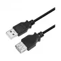 LogiLink CU0011B USB 2.0 pagarinājuma kabelis, USB-A vīrietis uz USB-A sieviete, melns, 3 m