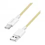 LogiLink USB 2.0 Type-C kabelis, A/M līdz C/M, 480 Mbps, 60W, neilons, dzeltens, 0,5 m