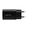 Logilink USB-A/C lādēšanas komplekts, 15 W, katrs 1x USB-A, 1x USB-C, melns