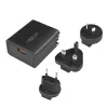 Logilink USB-A ceļojumu lādētājs, 18 W, GaN, 1 pieslēgvieta, 1x USB-A (QC), melns