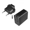 Logilink USB-A ceļojumu lādētājs, 18 W, GaN, 1 pieslēgvieta, 1x USB-A (QC), melns
