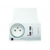 LogiLink USB-A sienas lādētājs 10.5W 2 portiem ar uzlādes turētāju, balts