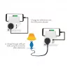 LogiLink USB-A sienas lādētājs 10.5W 2 portiem ar uzlādes turētāju, balts