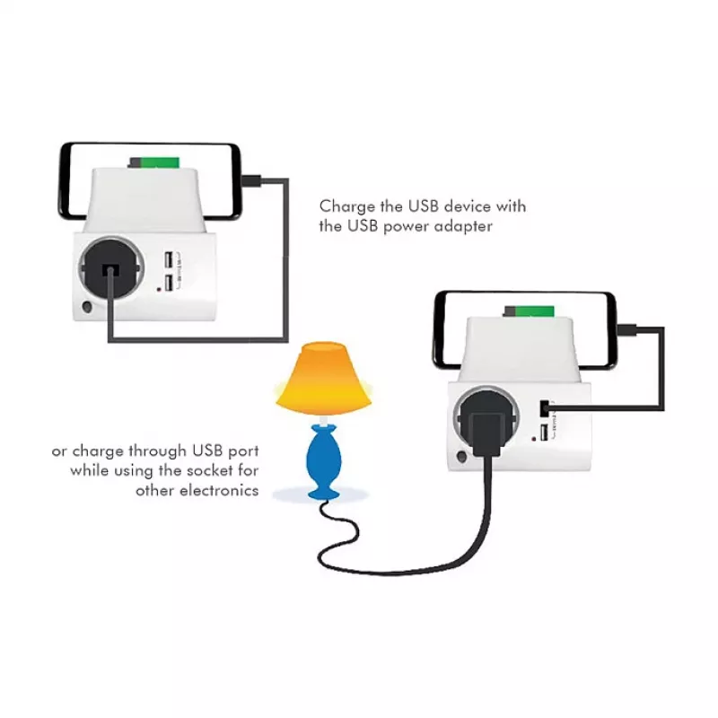 LogiLink USB-A sienas lādētājs 10.5W 2 portiem ar uzlādes turētāju, balts