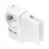 LogiLink USB-A sienas lādētājs 10.5W 2 portiem ar uzlādes turētāju, balts