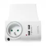 LogiLink USB-A sienas lādētājs 10.5W 2 portiem ar uzlādes turētāju, balts