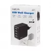 LogiLink USB-A sienas lādētājs, 24W, 4 porti, 4x USB-A, melns