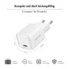 LogiLink USB-C lādētājs 20W GaN, 1 ports, USB Power Delivery, balts