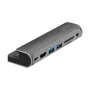 LOGILINK USB-C dokstacija, 7 portu, USB 3.2 Gen1, 100W PD, 4K HDMI, iPad, alumīnija (UA0385)