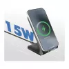Logilink Wireless Quick Charging Stand 15 W, twin coil, black