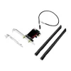 LogiLink WL0248 PCI-Express Wi-Fi 6E AX5400 Tri-Band Card ar Bluetooth 5.2, 2.4/5/6 GHz, 2x noņemamas 5 dBi antenas, Intel AX210, WPA3, Windows 10/11 un Linux