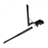LogiLink WL0248 PCI-Express Wi-Fi 6E AX5400 Tri-Band Card ar Bluetooth 5.2, 2.4/5/6 GHz, 2x noņemamas 5 dBi antenas, Intel AX210, WPA3, Windows 10/11 un Linux