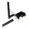 LogiLink WL0248 PCI-Express Wi-Fi 6E AX5400 Tri-Band Card ar Bluetooth 5.2, 2.4/5/6 GHz, 2x noņemamas 5 dBi antenas, Intel AX210, WPA3, Windows 10/11 un Linux