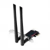 LogiLink WL0248 PCI-Express Wi-Fi 6E AX5400 Tri-Band Card ar Bluetooth 5.2, 2.4/5/6 GHz, 2x noņemamas 5 dBi antenas, Intel AX210, WPA3, Windows 10/11 un Linux