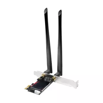 LogiLink WL0248 PCI-Express Wi-Fi 6E AX5400 Tri-Band Card ar Bluetooth 5.2, 2.4/5/6 GHz, 2x noņemamas 5 dBi antenas, Intel AX210, WPA3, Windows 10/11 un Linux