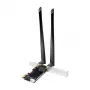 LogiLink WL0248 PCI-Express Wi-Fi 6E AX5400 Tri-Band Card ar Bluetooth 5.2, 2.4/5/6 GHz, 2x noņemamas 5 dBi antenas, Intel AX210, WPA3, Windows 10/11 un Linux