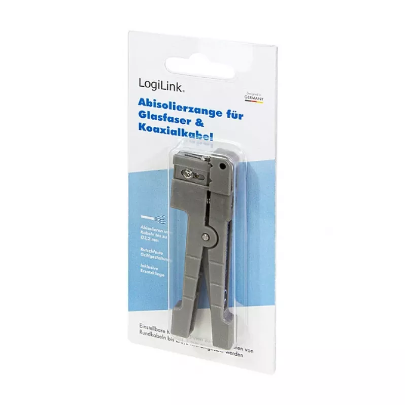LOGILINK WZ0063 universāls kabeļu noņemšanas instruments šķiedrai, koaksiālajam un vara līdz 3.2 mm