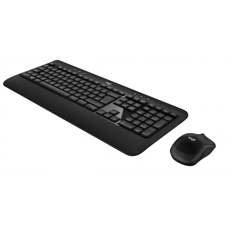 Logitech Advanced Combo bezvadu tastatūras un peles komplekts - Melns