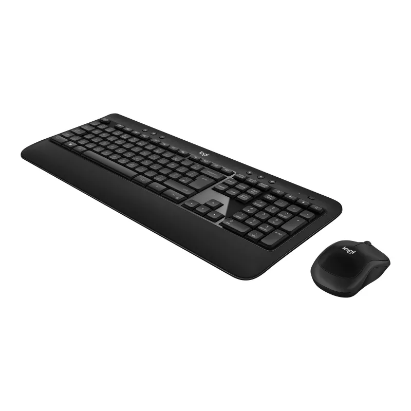 Logitech Advanced Combo bezvadu tastatūras un peles komplekts - Melns