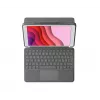 Logitech Combo Touch - tastatūra un vāciņš ar foliju - ar skārienpaliktni - ar fona apgaismojumu - Apple Smart Connector - QWERTY - itāļu - grafīts - Apple 10.2 collu iPad (7. paaudze, 8. paaudze, 9. paaudze)