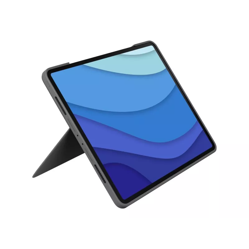 Logitech Combo Touch tastatūras maciņš ar skārienpaliktni iPad (7., 8., 9. paaudzei) - Pan Nordic izkārtojums - Graphite