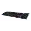 Logitech G G915 X LIGHTSPEED bezvadu RGB mehāniskā spēļu tastatūra - taustāma - bez ciparu bloka - melna